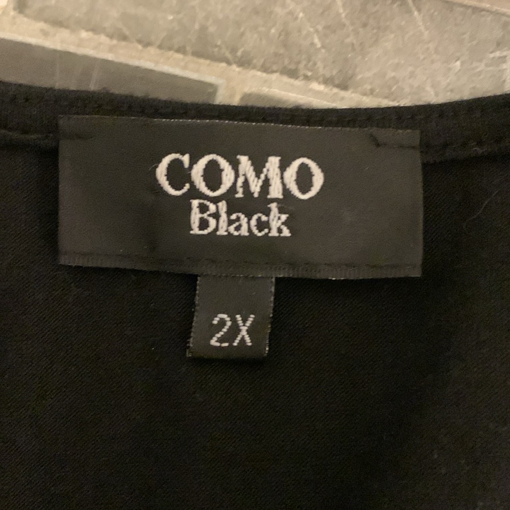 2X COMO BLACK Snake Print Sleeveless Cowel Neck Top - Picture 4 of 9